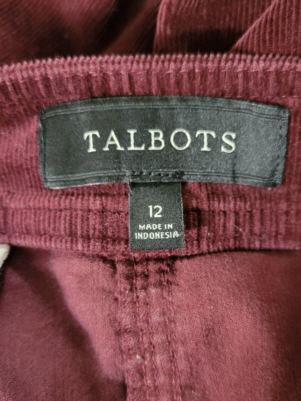 Talbots Fine-Wale Corduroy Mini Skirt - Size 12 - Picture 5 of 7